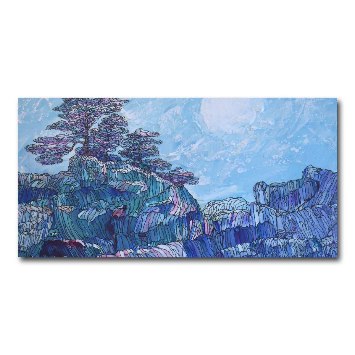 AUTO-MOCKUP WHITE | miseries can wait | 1 Piece | Gallery Wrap Canvas | group=2x1