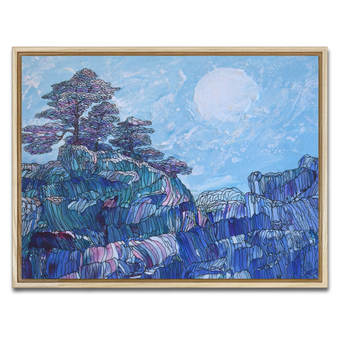 AUTO-MOCKUP WHITE | miseries can wait | 1 Piece | Natural Framed Canvas | group=4x3