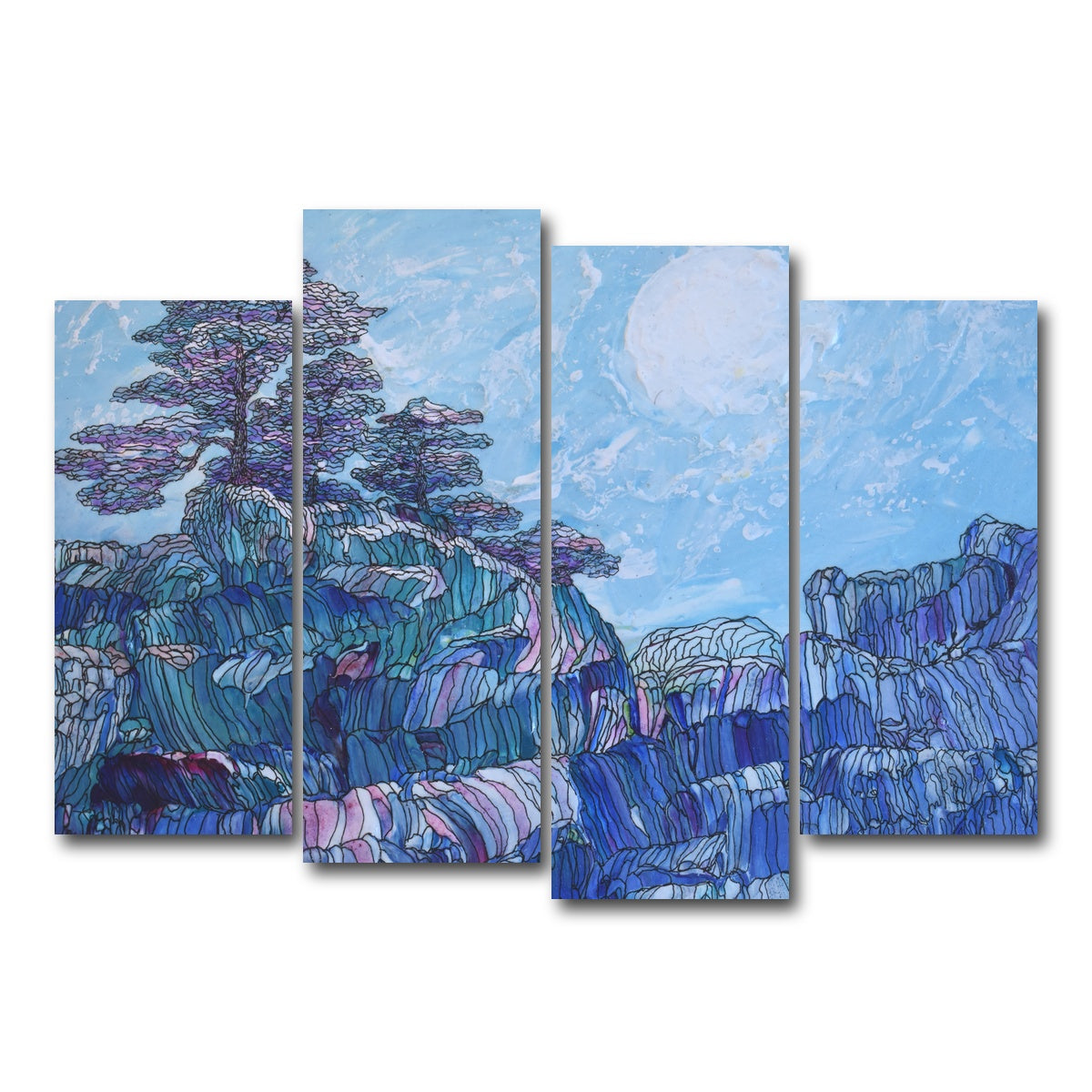 AUTO-MOCKUP WHITE | miseries can wait | 4 Piece | Gallery Wrap Canvas | group=4_normal