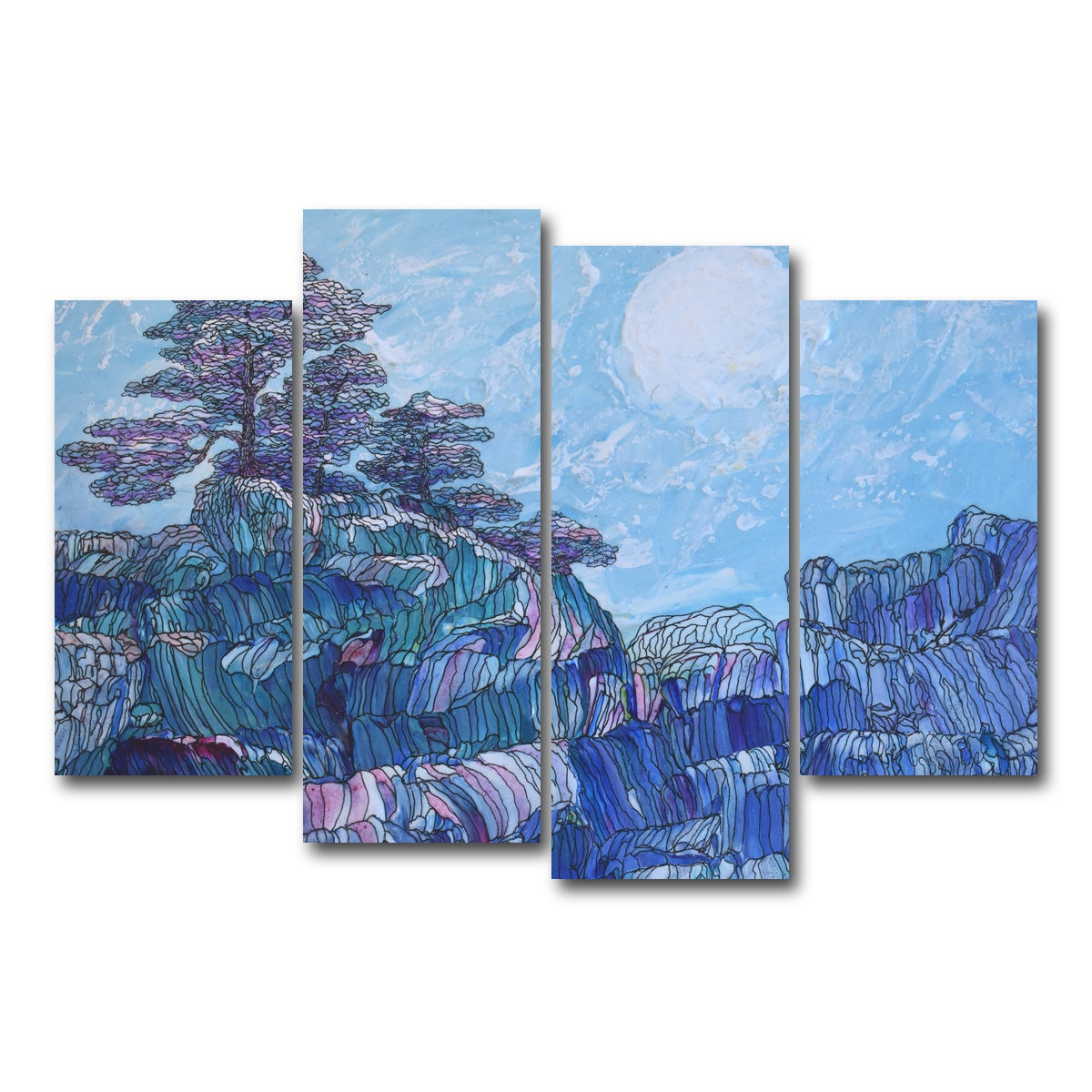 AUTO-MOCKUP WHITE | miseries can wait | 4 Piece | Gallery Wrap Canvas | group=4_short