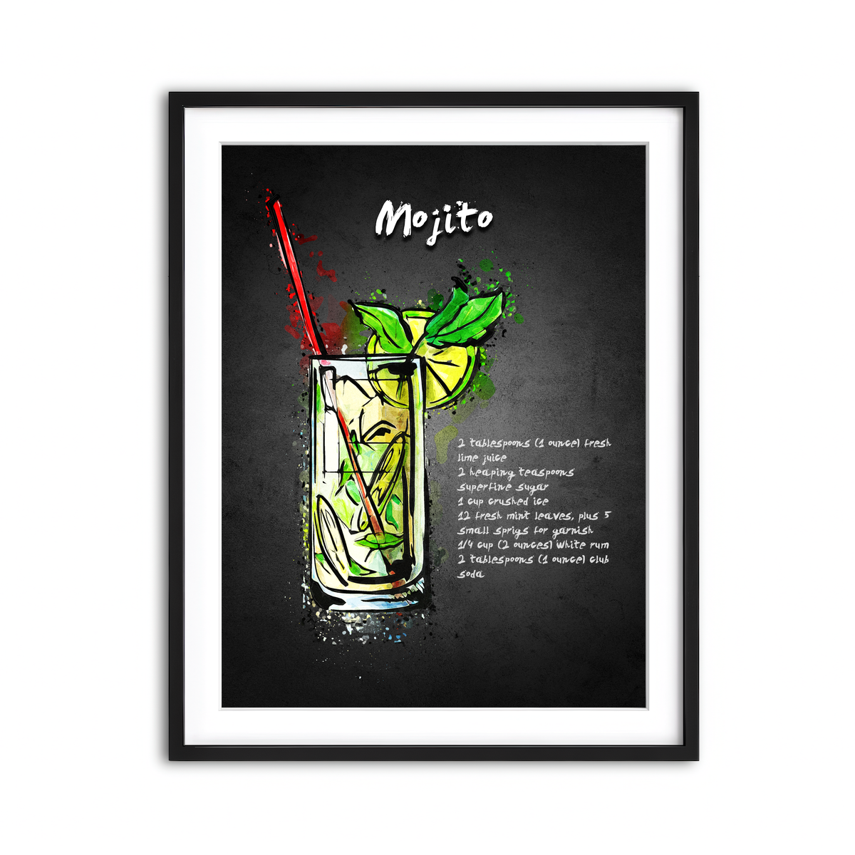 Framed Print 3x4 Black