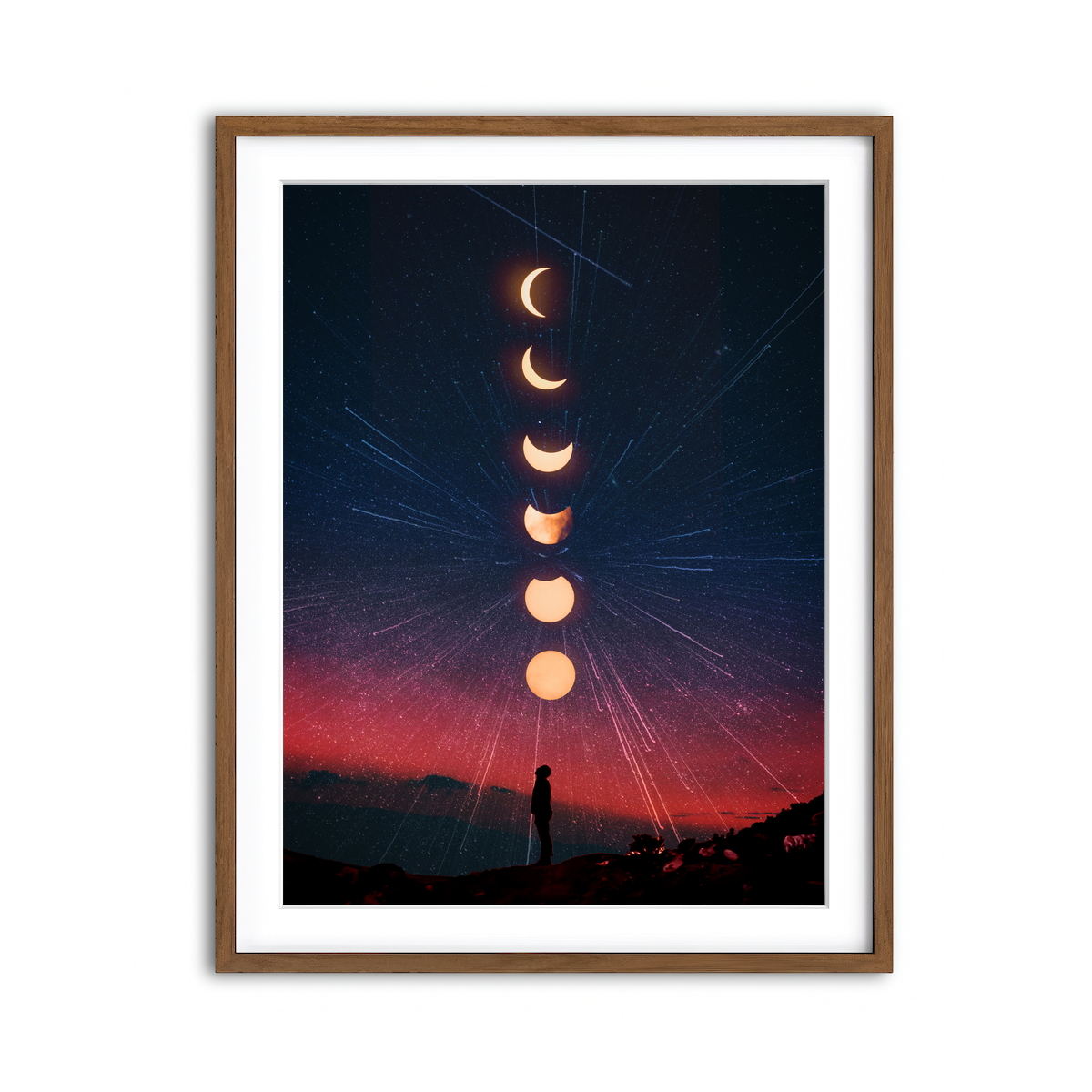 Framed Print 3x4 Walnut