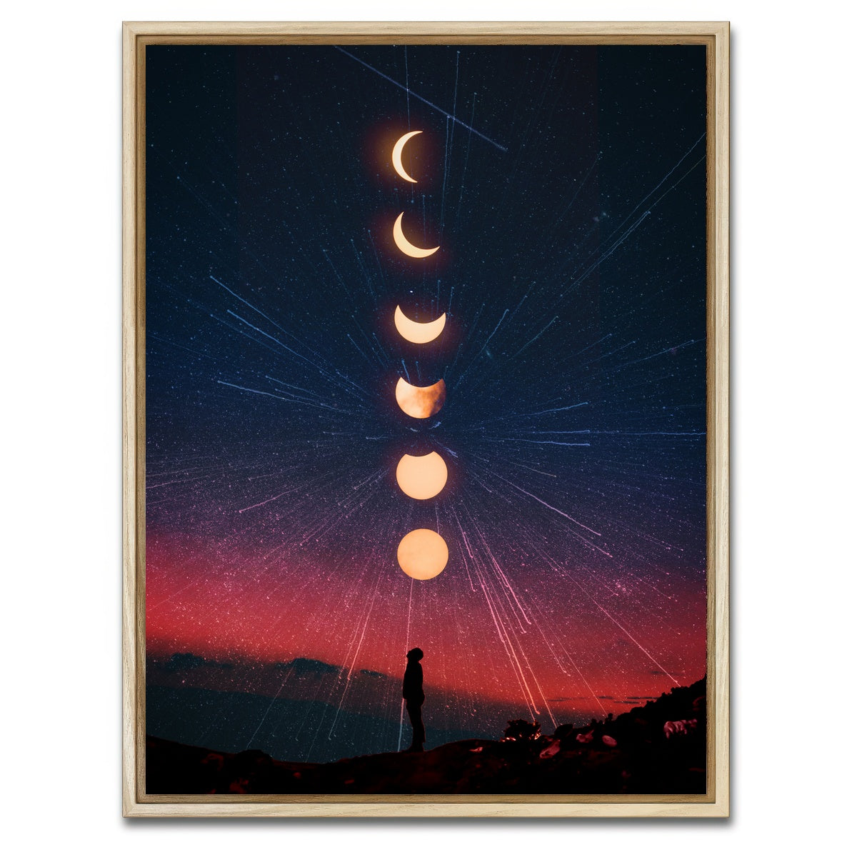 AUTO-MOCKUP WHITE | moon phase | 1 Piece | Natural Framed Canvas | group=3x4