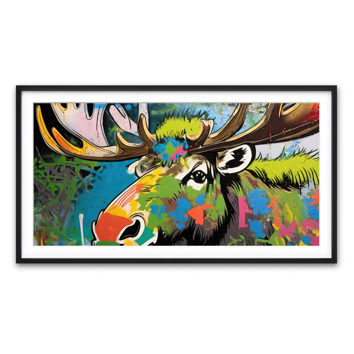 Framed Print 2x1 Black