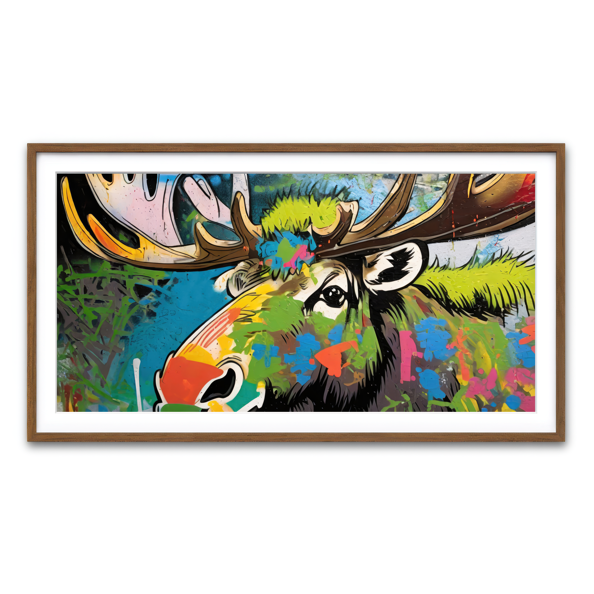 Framed Print 2x1 Walnut