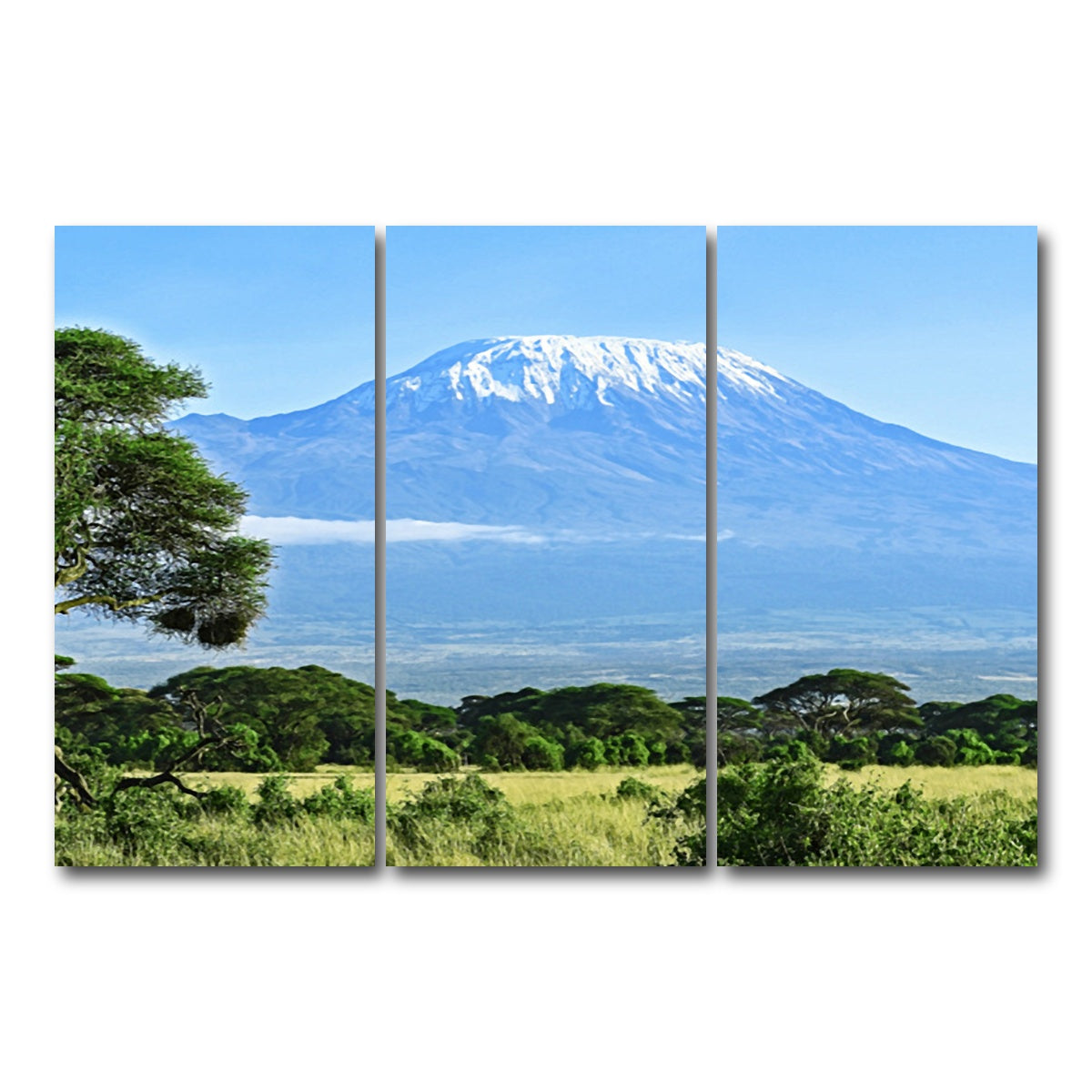 AUTO-MOCKUP WHITE | mount kilimanjaro | 3 Piece | Gallery Wrap Canvas | group=12x24