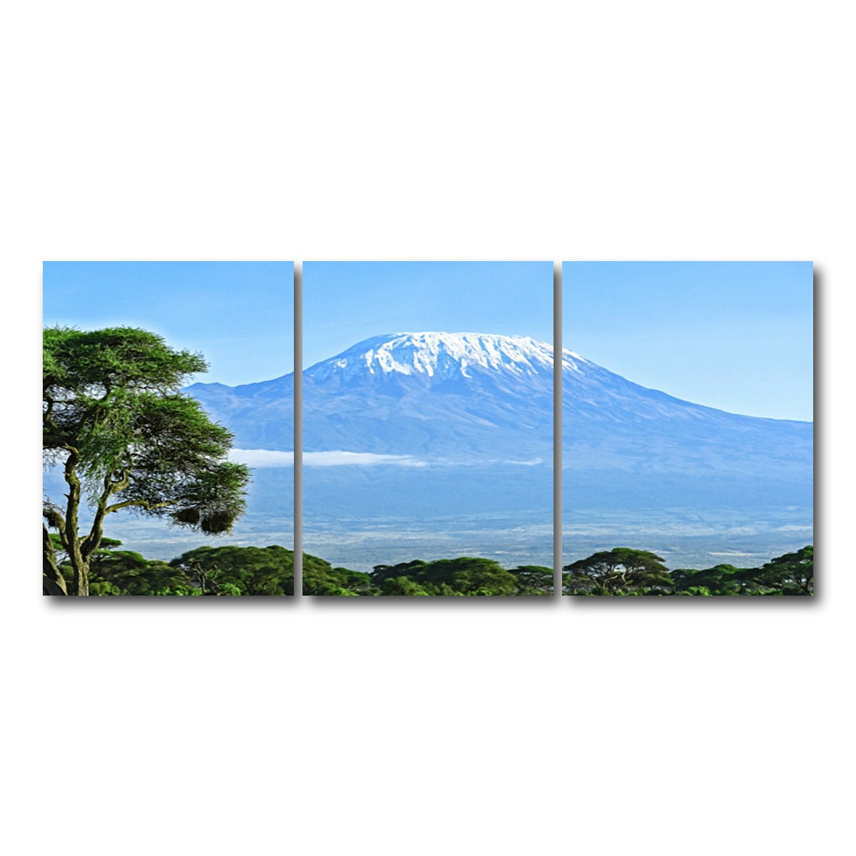 AUTO-MOCKUP WHITE | mount kilimanjaro | 3 Piece | Gallery Wrap Canvas | group=18x24