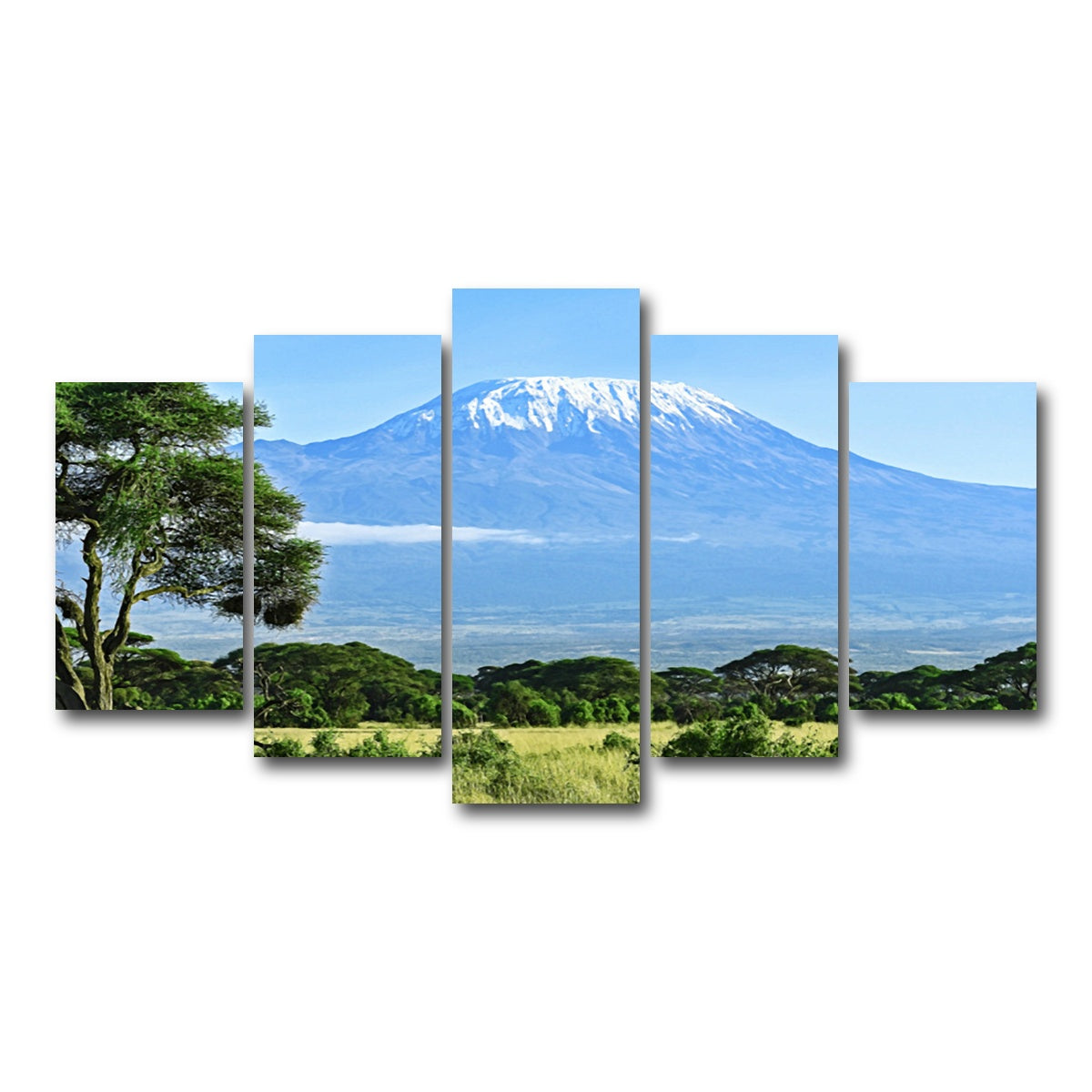 AUTO-MOCKUP WHITE | mount kilimanjaro | 5 Piece | Gallery Wrap Canvas | group=5_normal