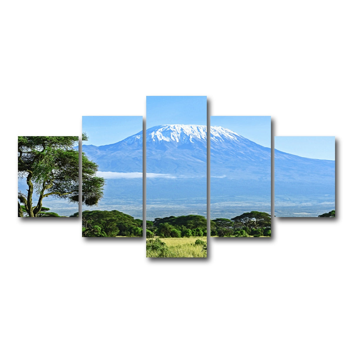 AUTO-MOCKUP WHITE | mount kilimanjaro | 5 Piece | Gallery Wrap Canvas | group=5_short
