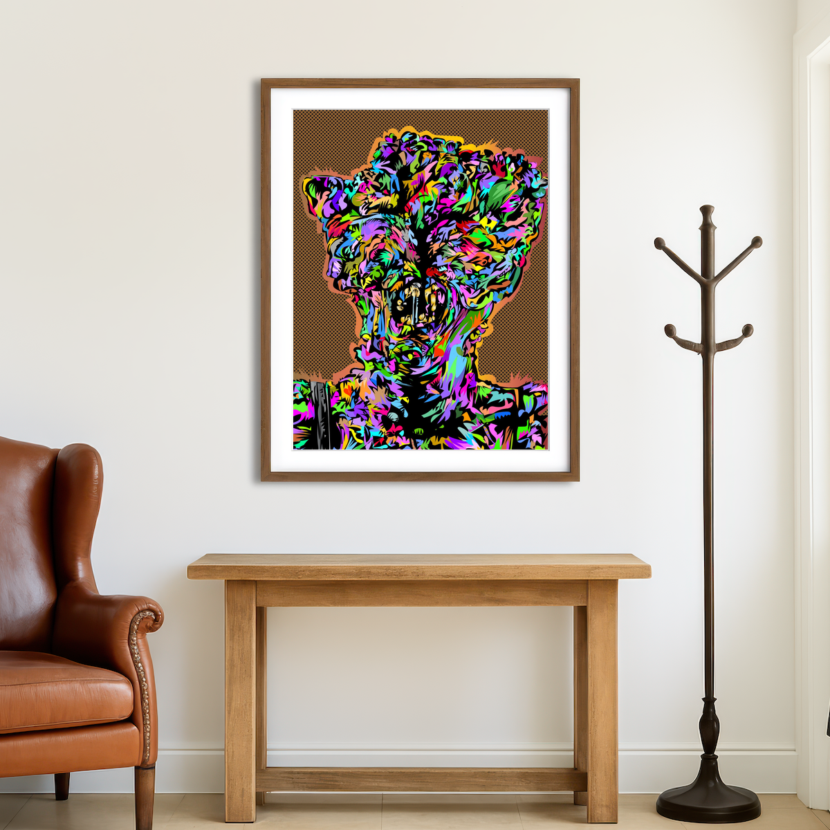 AUTO-MOCKUP ROOM | Mushroom Monster Last of Us Wall Art