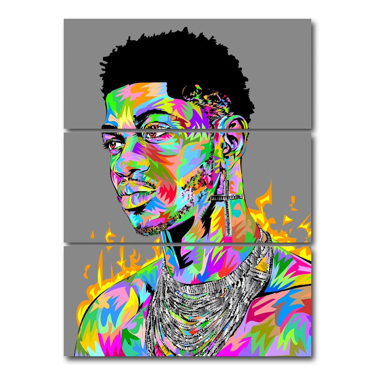 AUTO-MOCKUP WHITE | nas X | 3 Piece | Gallery Wrap Canvas | group=8x18_stacked