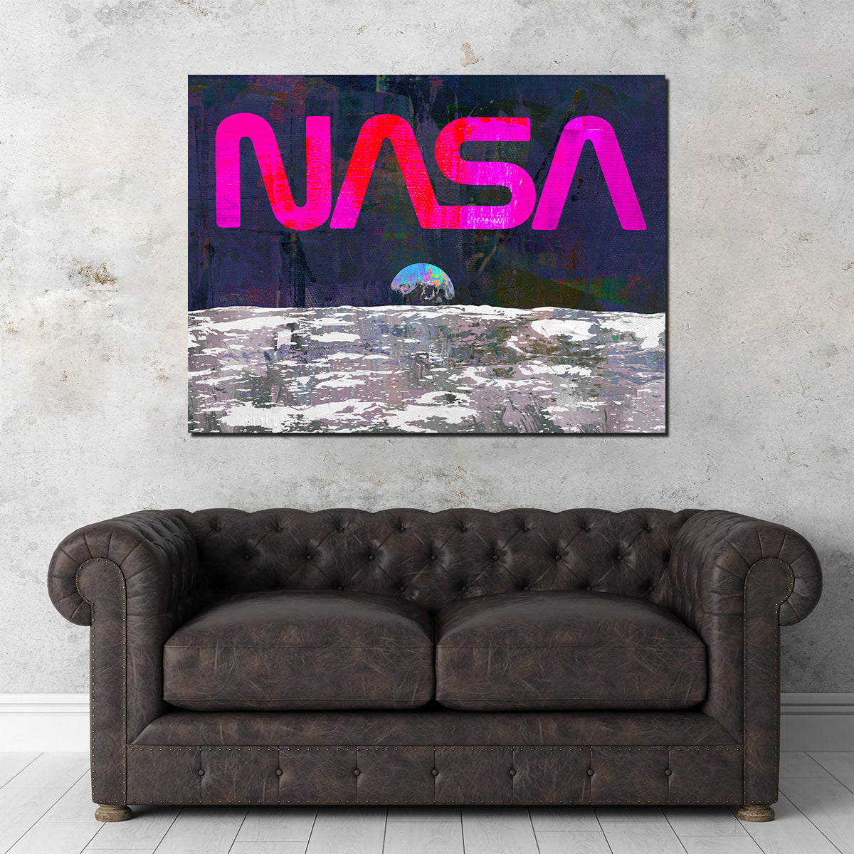 NASA Moon Wall Art
