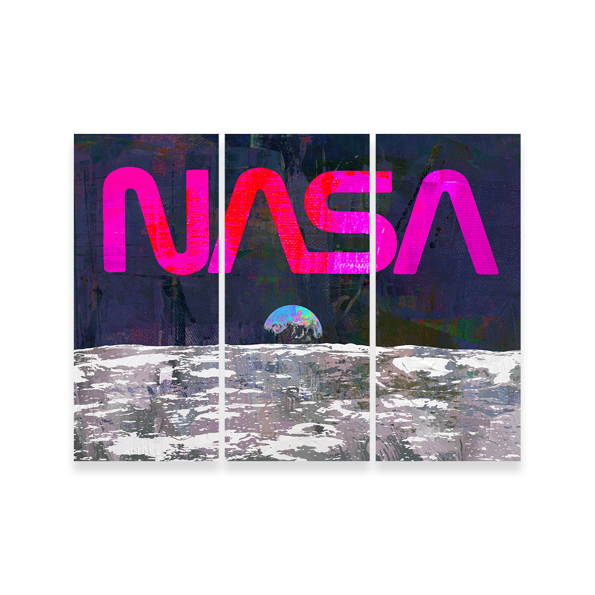 NASA Moon Wall Art