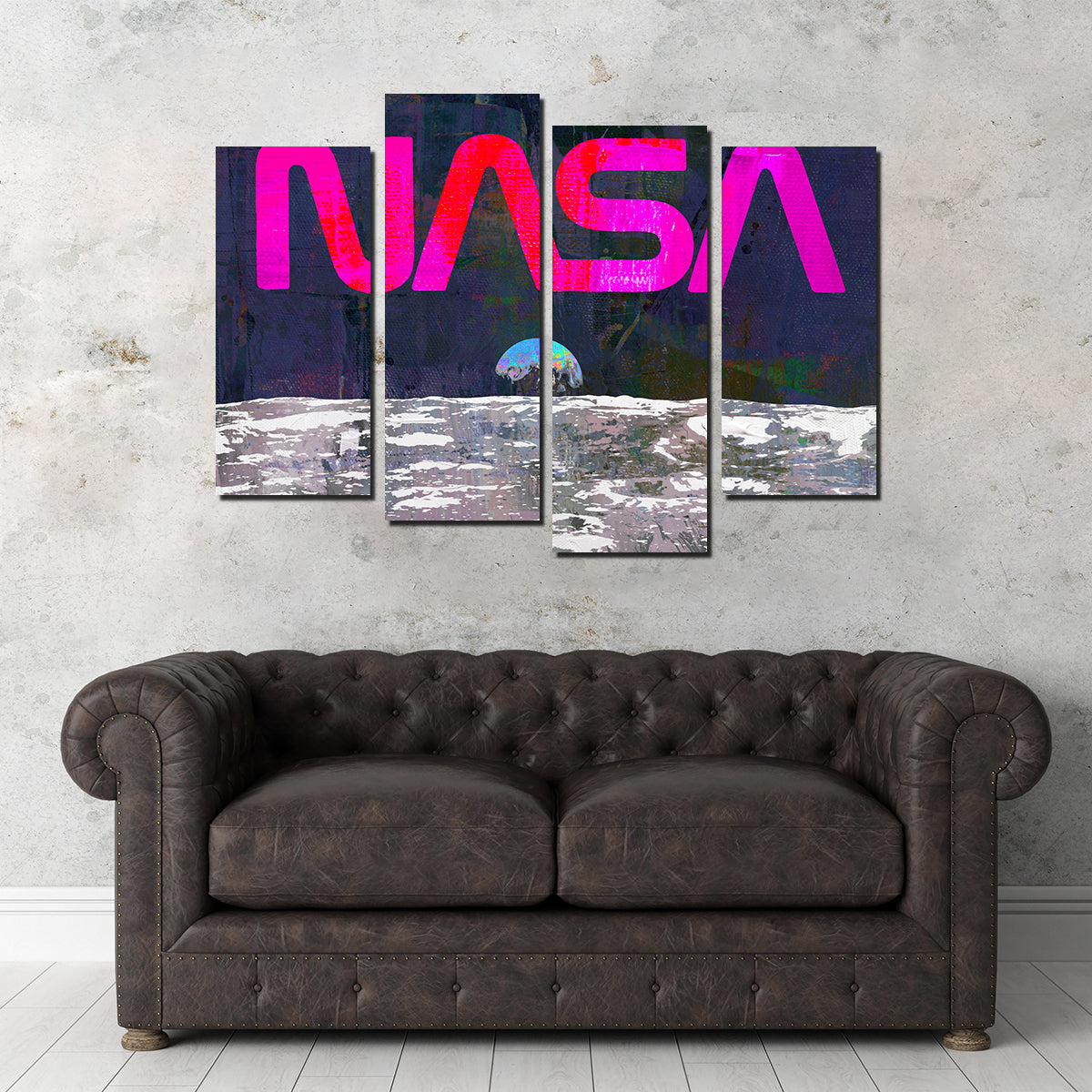 NASA Moon Wall Art