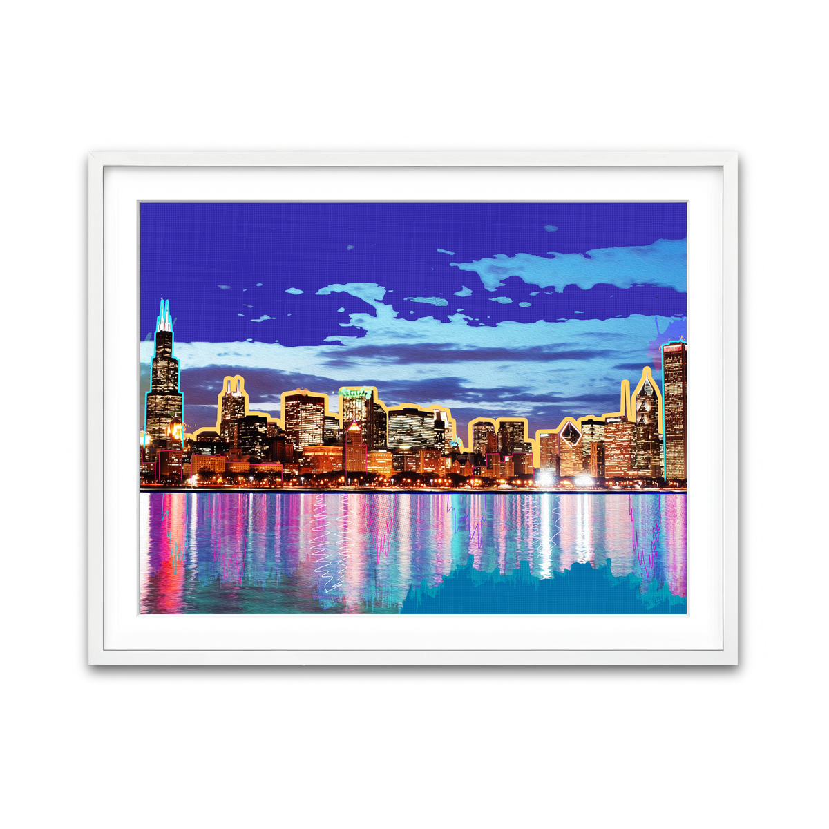 Framed Print 4x3 White