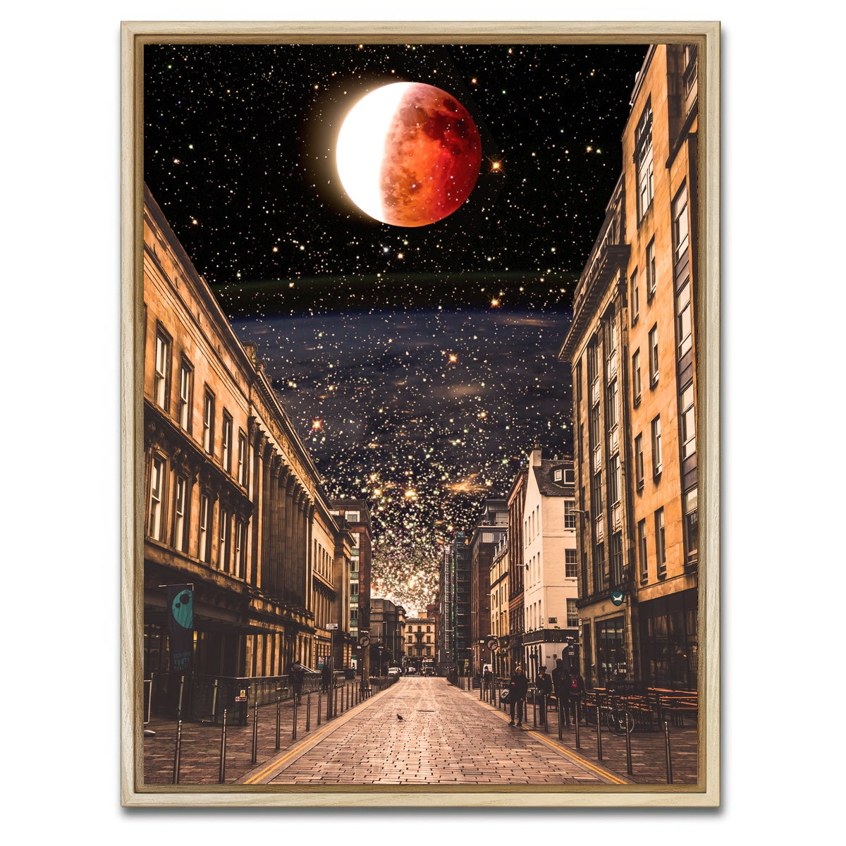 AUTO-MOCKUP WHITE | night | 1 Piece | Natural Framed Canvas | group=3x4