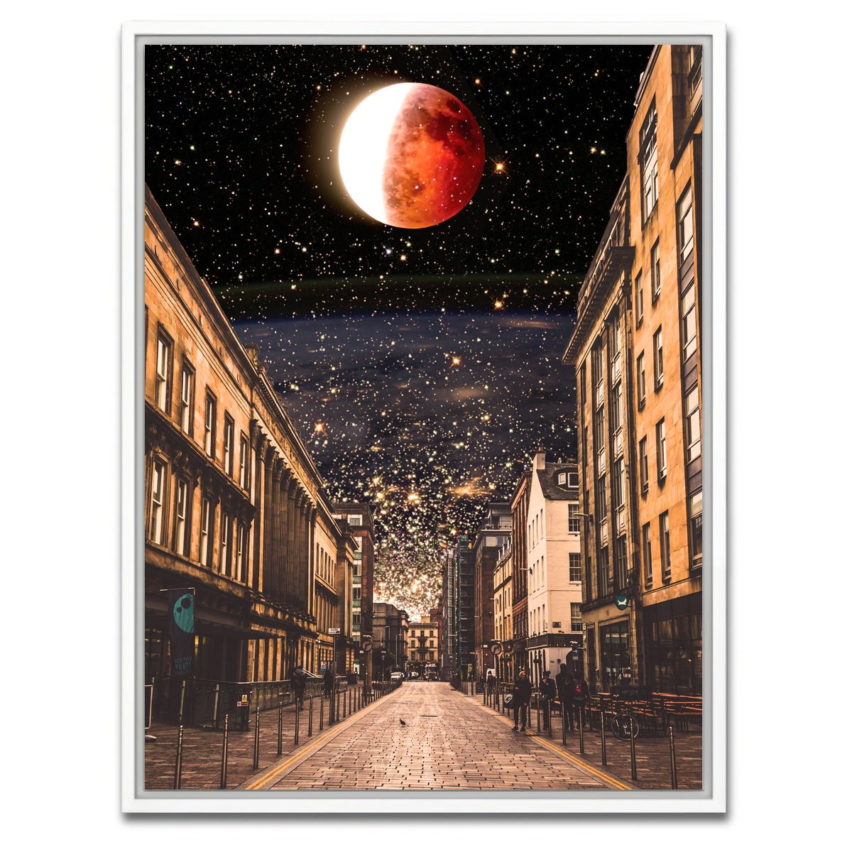 AUTO-MOCKUP WHITE | night | 1 Piece | White Framed Canvas | group=3x4