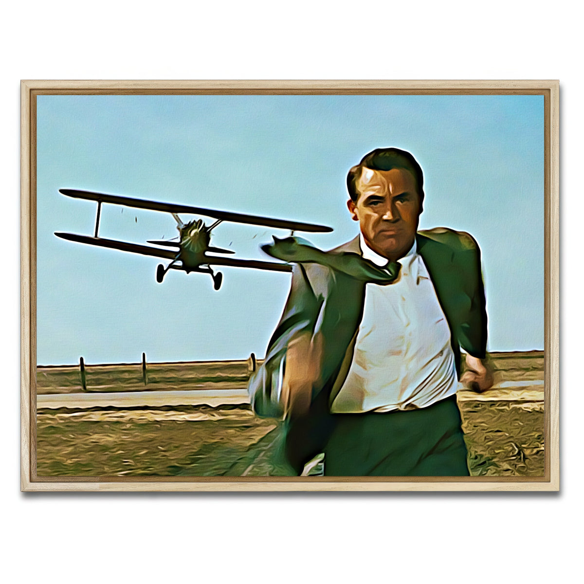 AUTO-MOCKUP WHITE | north by northwest wall art | 1 Piece | Natural Frame | group=4x3