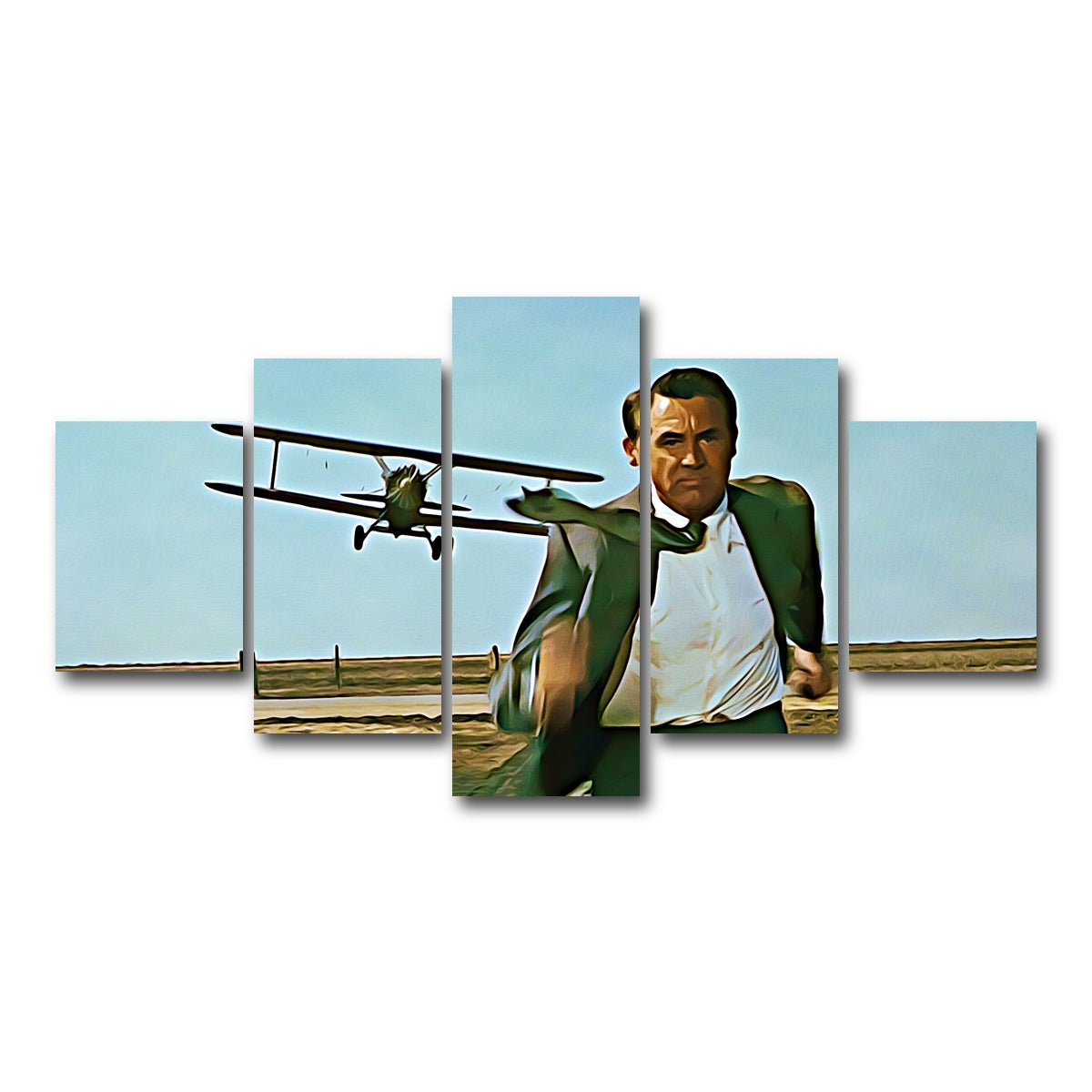 AUTO-MOCKUP WHITE | north by northwest wall art | 5 Piece | Gallery Wrapped | group=5_short