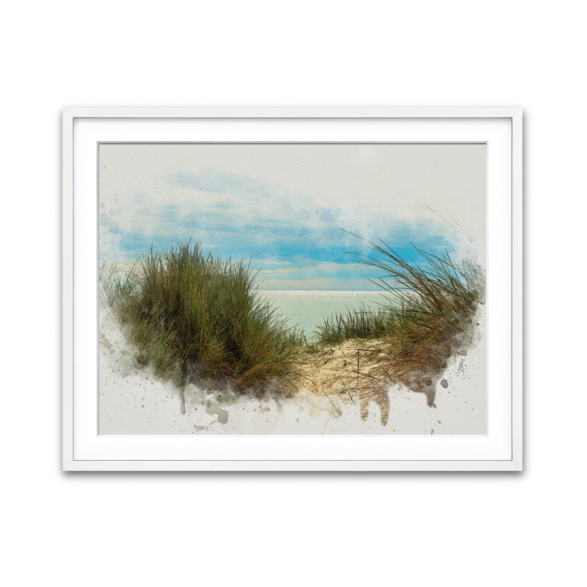 Framed Print 4x3 White