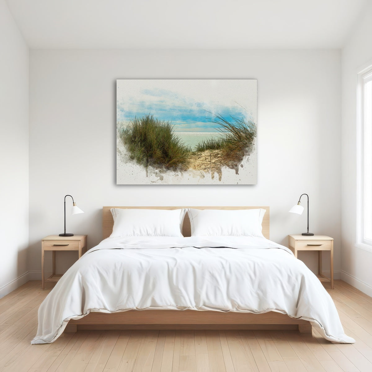 AUTO-MOCKUP ROOM | ocean view painting