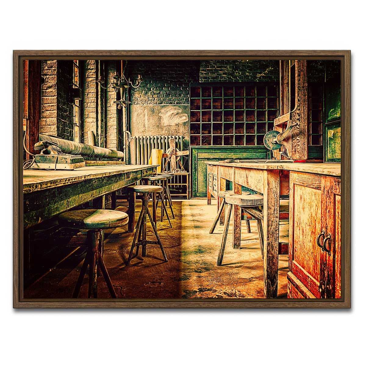 AUTO-MOCKUP WHITE | olde workshop | 1 Piece | Walnut Framed Canvas | group=4x3