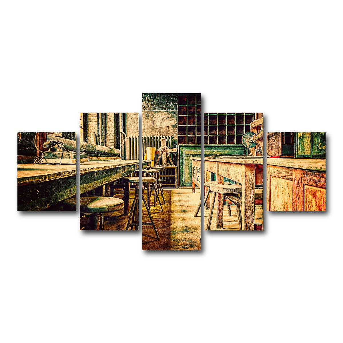 AUTO-MOCKUP WHITE | olde workshop | 5 Piece | Gallery Wrap Canvas | group=5_short