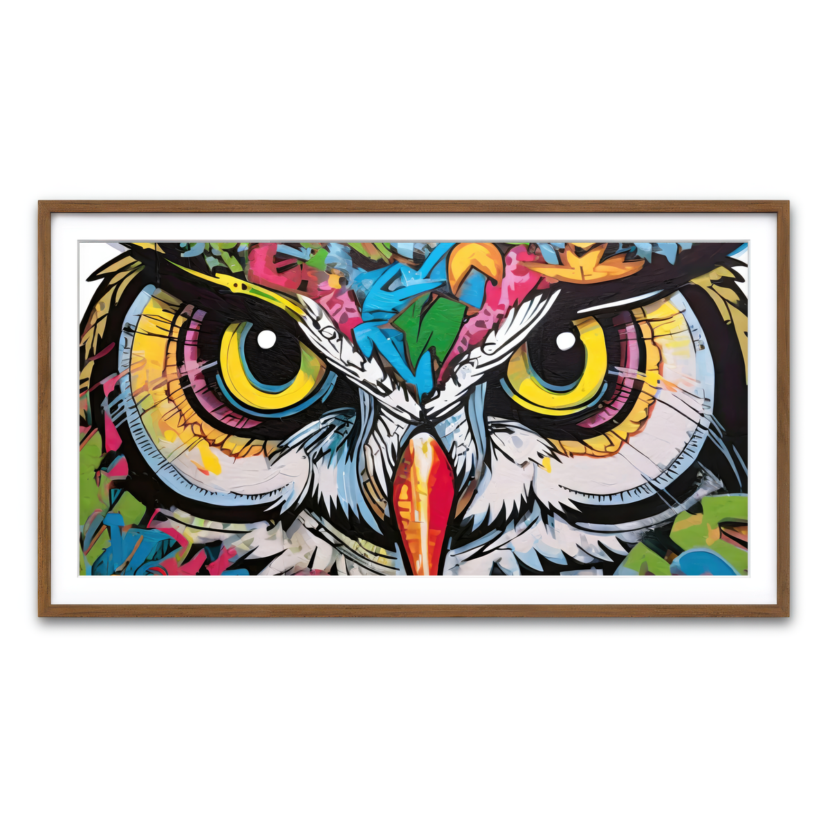 Framed Print 2x1 Walnut