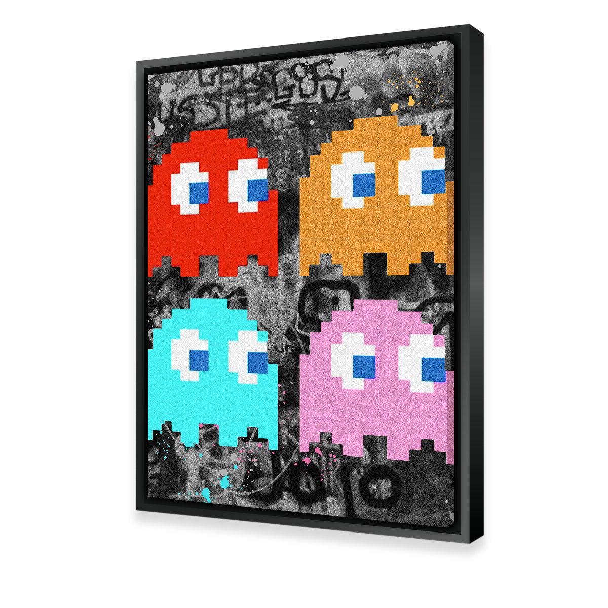 Pacman Ghosts Wall Art