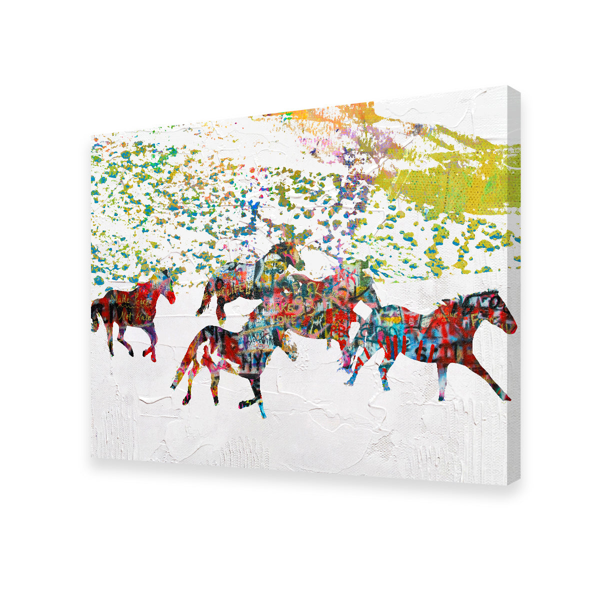 Peace Horse in the Snow Wall Art
