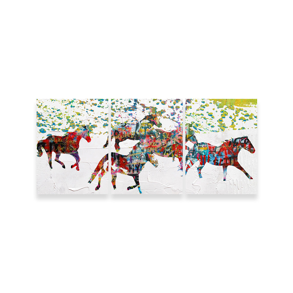 Peace Horse in the Snow Wall Art