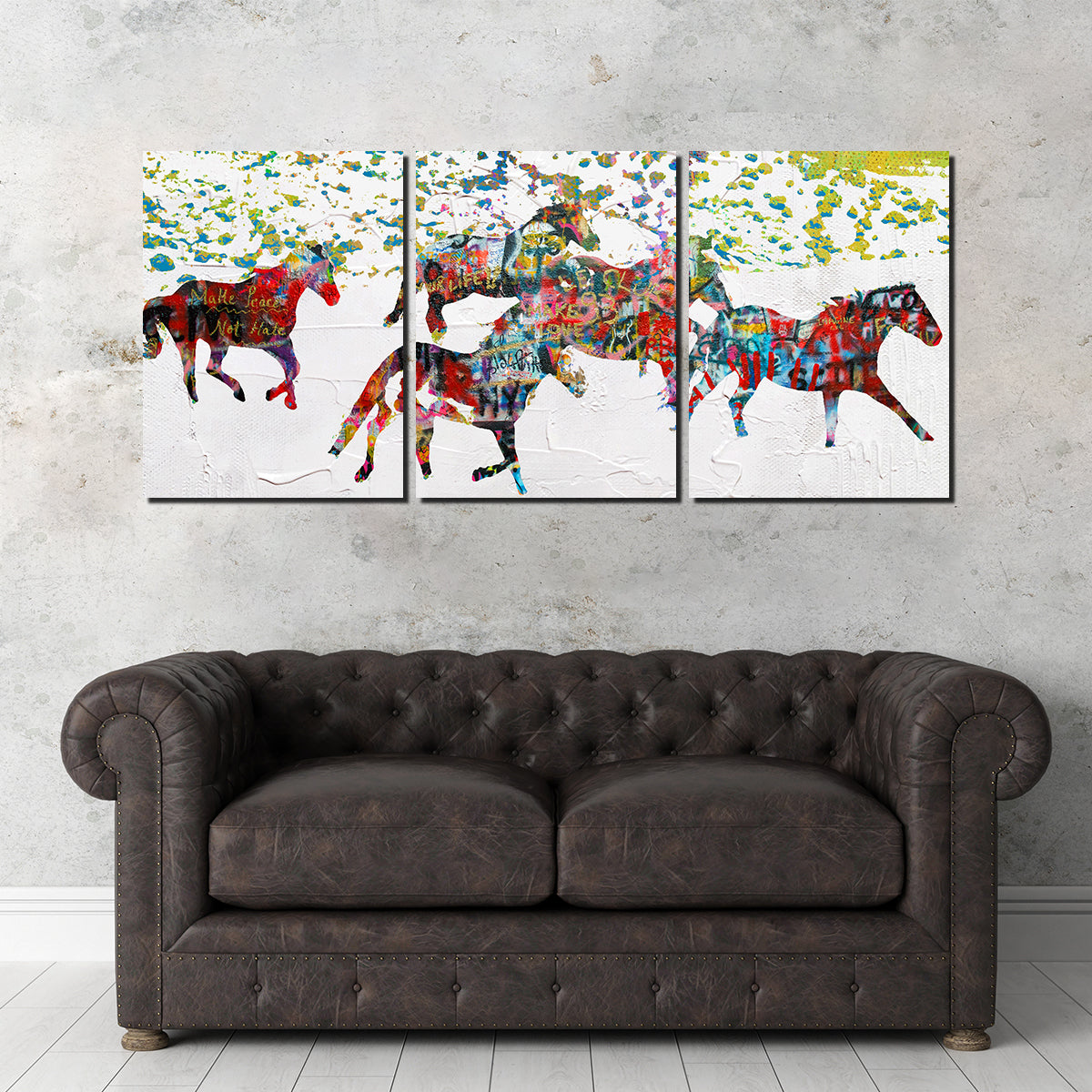 Peace Horse in the Snow Wall Art