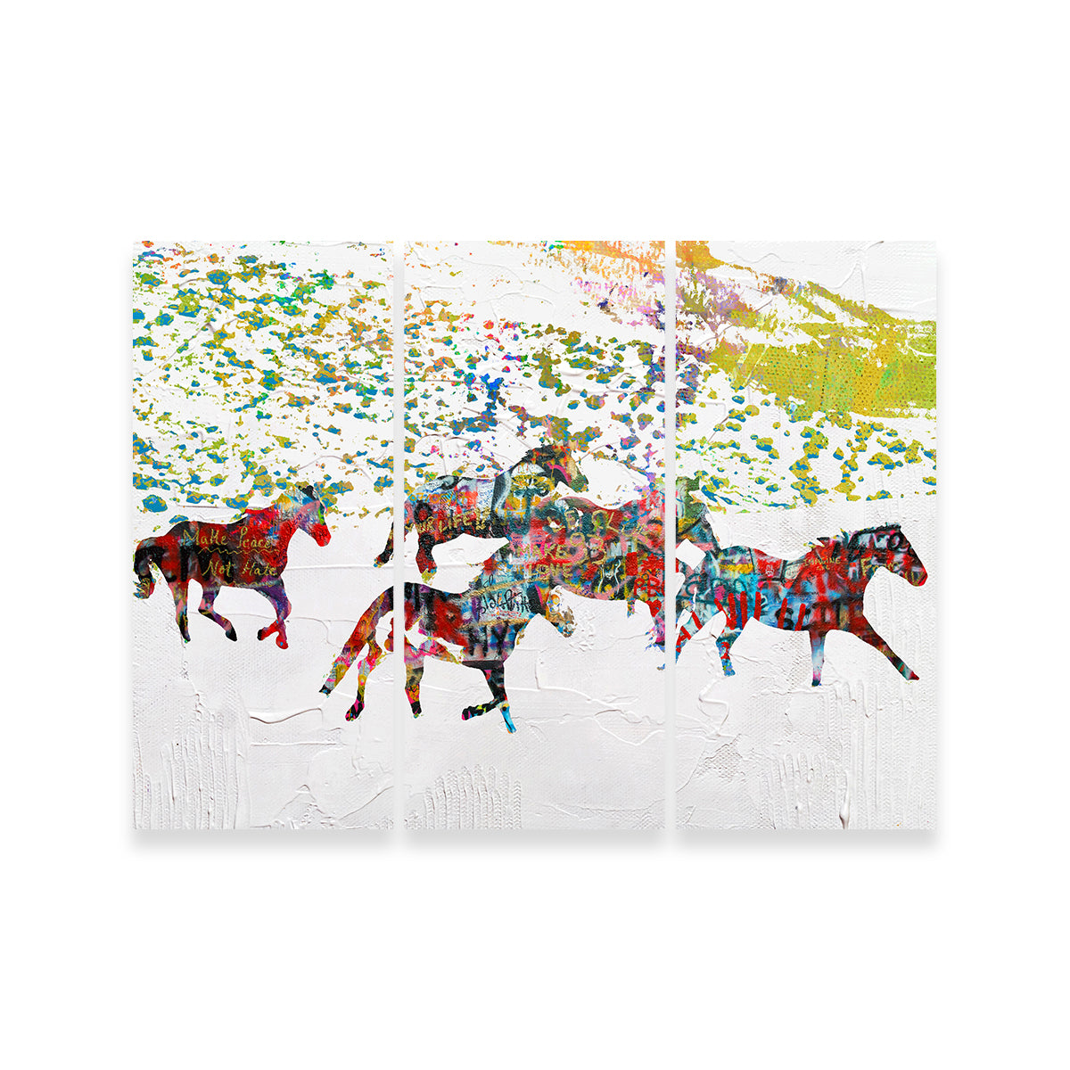 Peace Horse in the Snow Wall Art