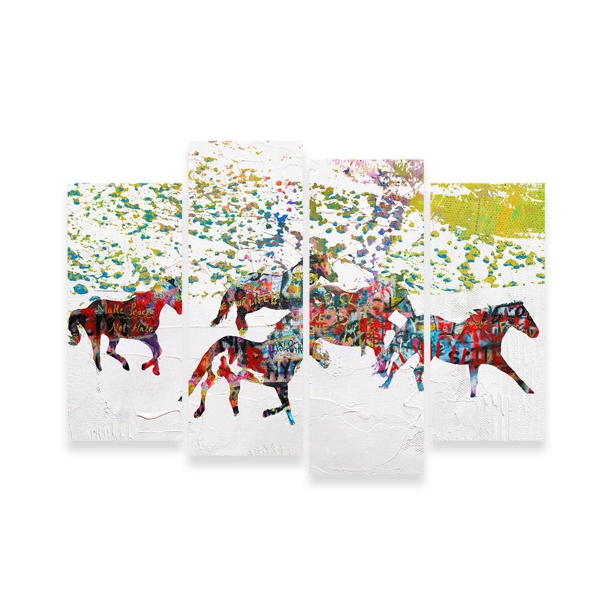 Peace Horse in the Snow Wall Art