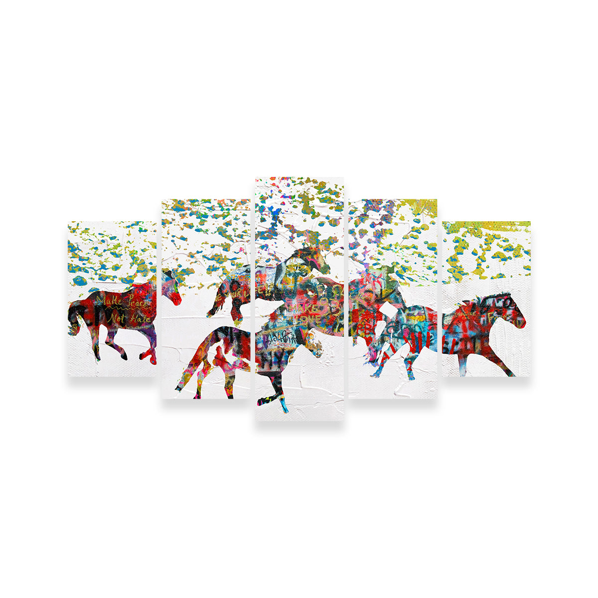 Peace Horse in the Snow Wall Art