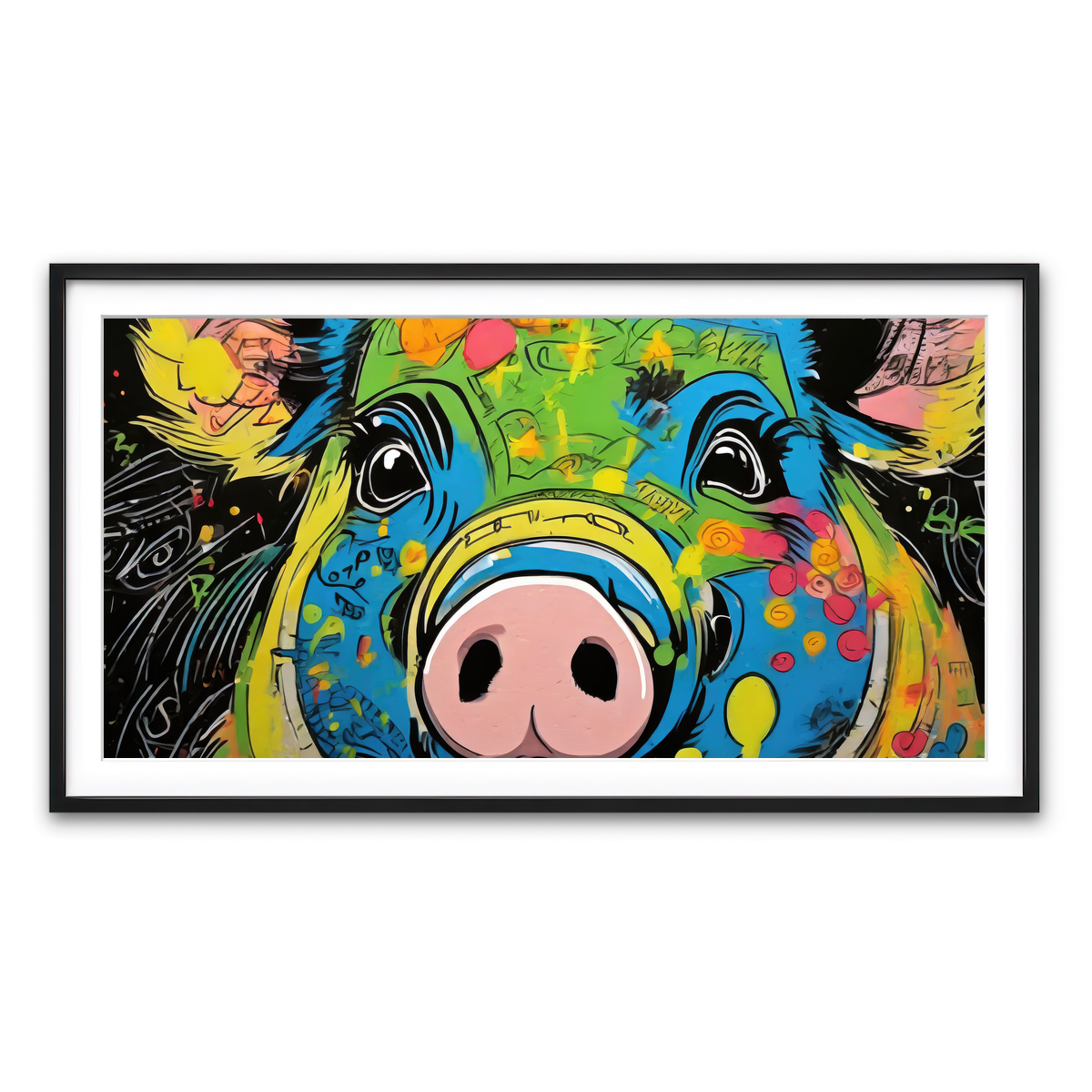 Framed Print 2x1 Black