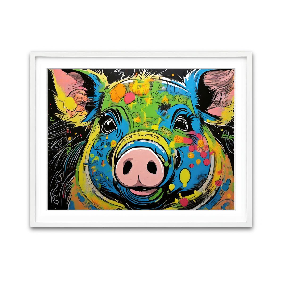 Framed Print 4x3 White