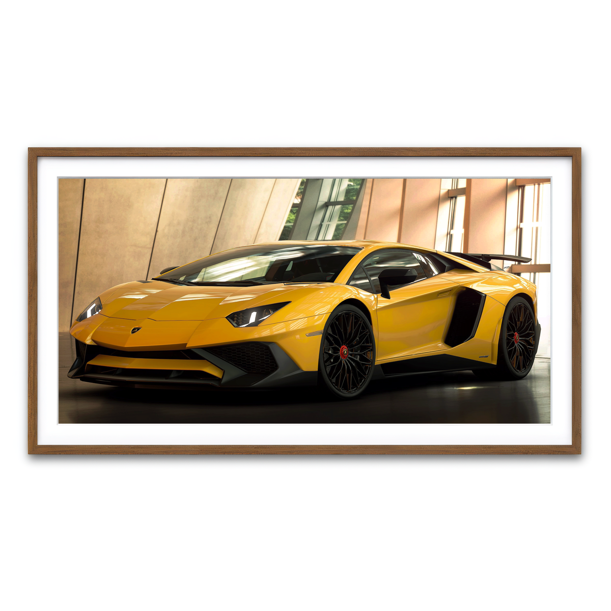 Framed Print 2x1 Walnut