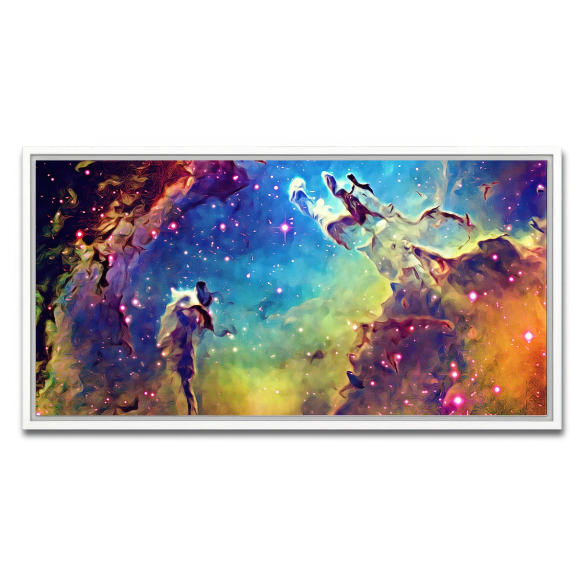 AUTO-MOCKUP WHITE | pillars of creation | 1 Piece | White Framed Canvas | group=2x1