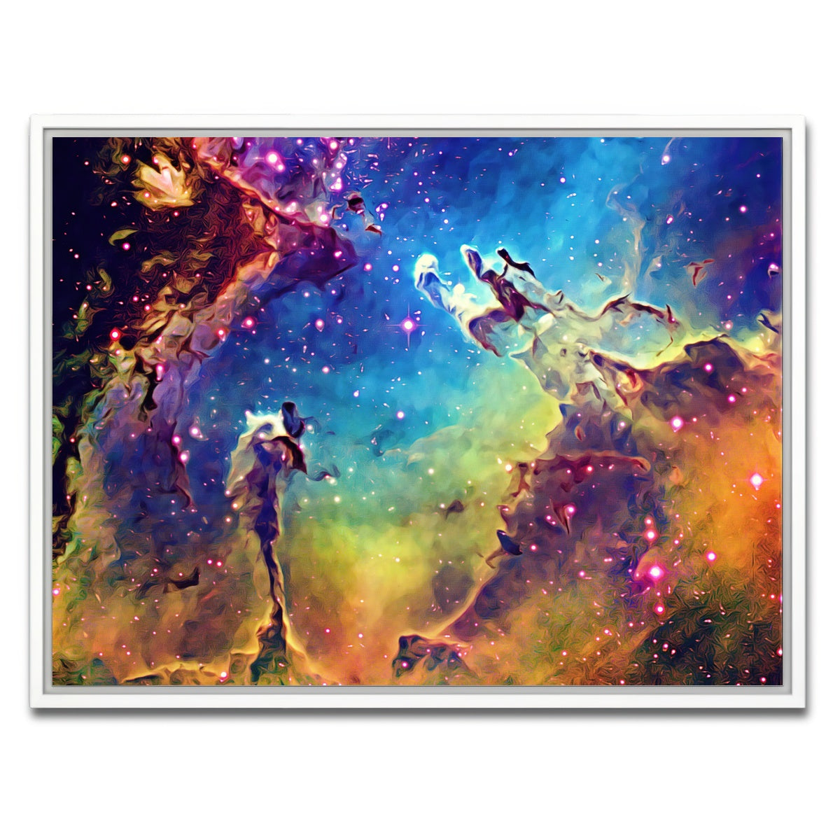 AUTO-MOCKUP WHITE | pillars of creation | 1 Piece | White Framed Canvas | group=4x3