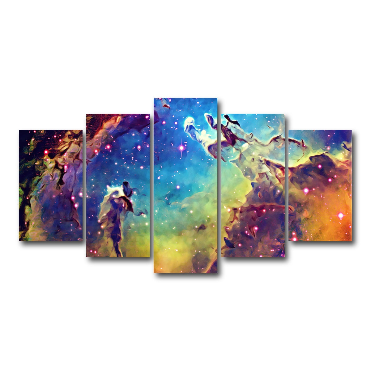 AUTO-MOCKUP WHITE | pillars of creation | 5 Piece | Gallery Wrap Canvas | group=5_normal
