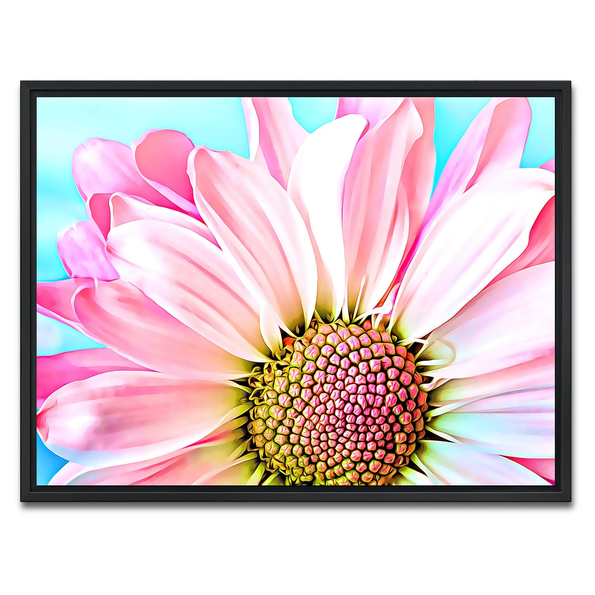 AUTO-MOCKUP WHITE | pink dahlia | 1 Piece | Black Framed Canvas | group=4x3