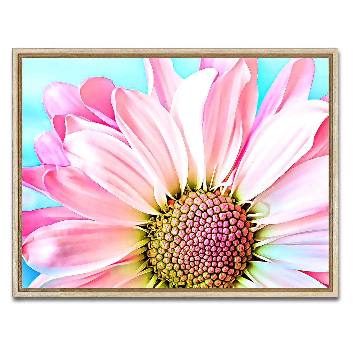AUTO-MOCKUP WHITE | pink dahlia | 1 Piece | Natural Framed Canvas | group=4x3
