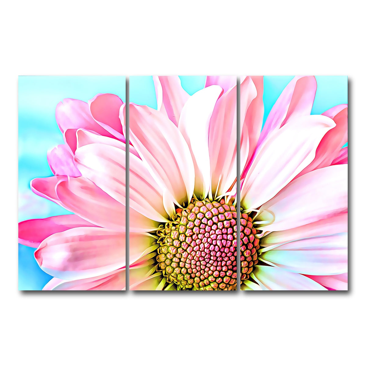 AUTO-MOCKUP WHITE | pink dahlia | 3 Piece | Gallery Wrap Canvas | group=12x24