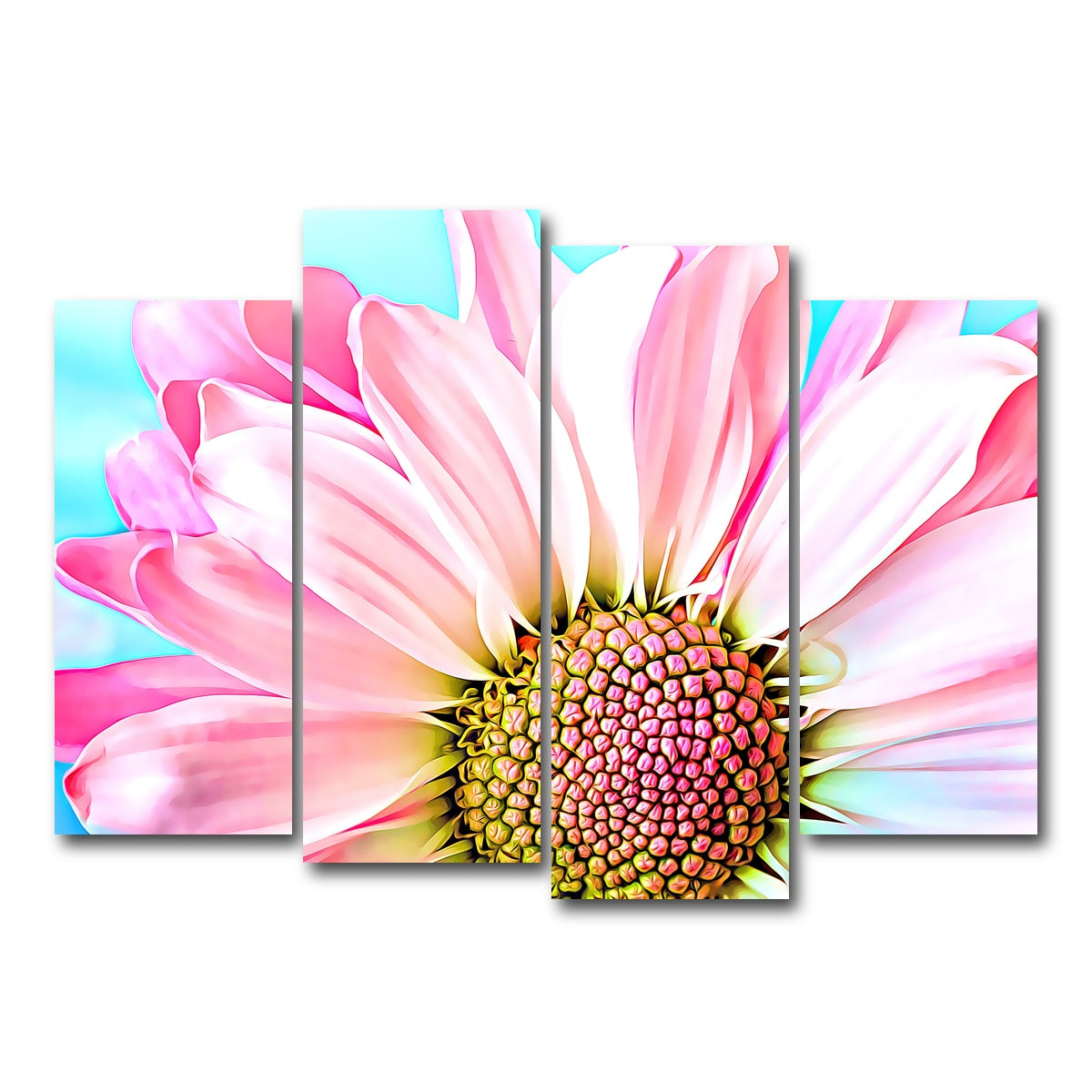 AUTO-MOCKUP WHITE | pink dahlia | 4 Piece | Gallery Wrap Canvas | group=4_normal