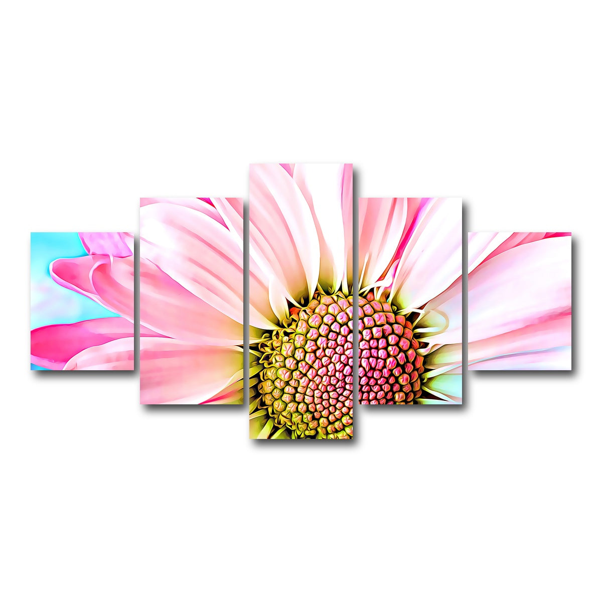 AUTO-MOCKUP WHITE | pink dahlia | 5 Piece | Gallery Wrap Canvas | group=5_short