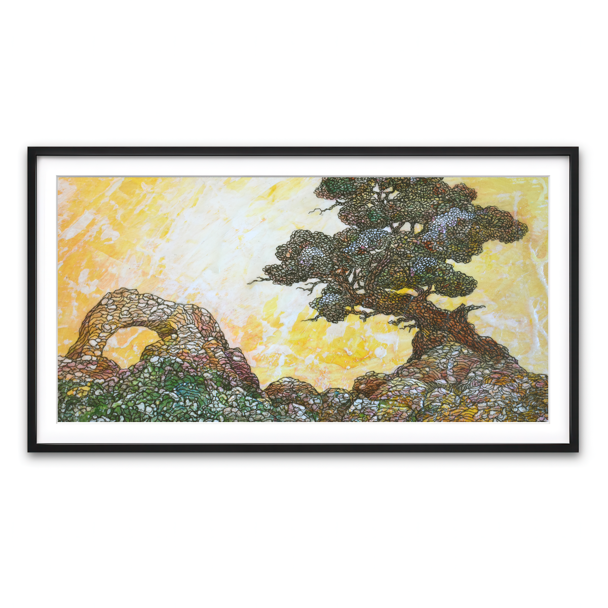 Framed Print 2x1 Black