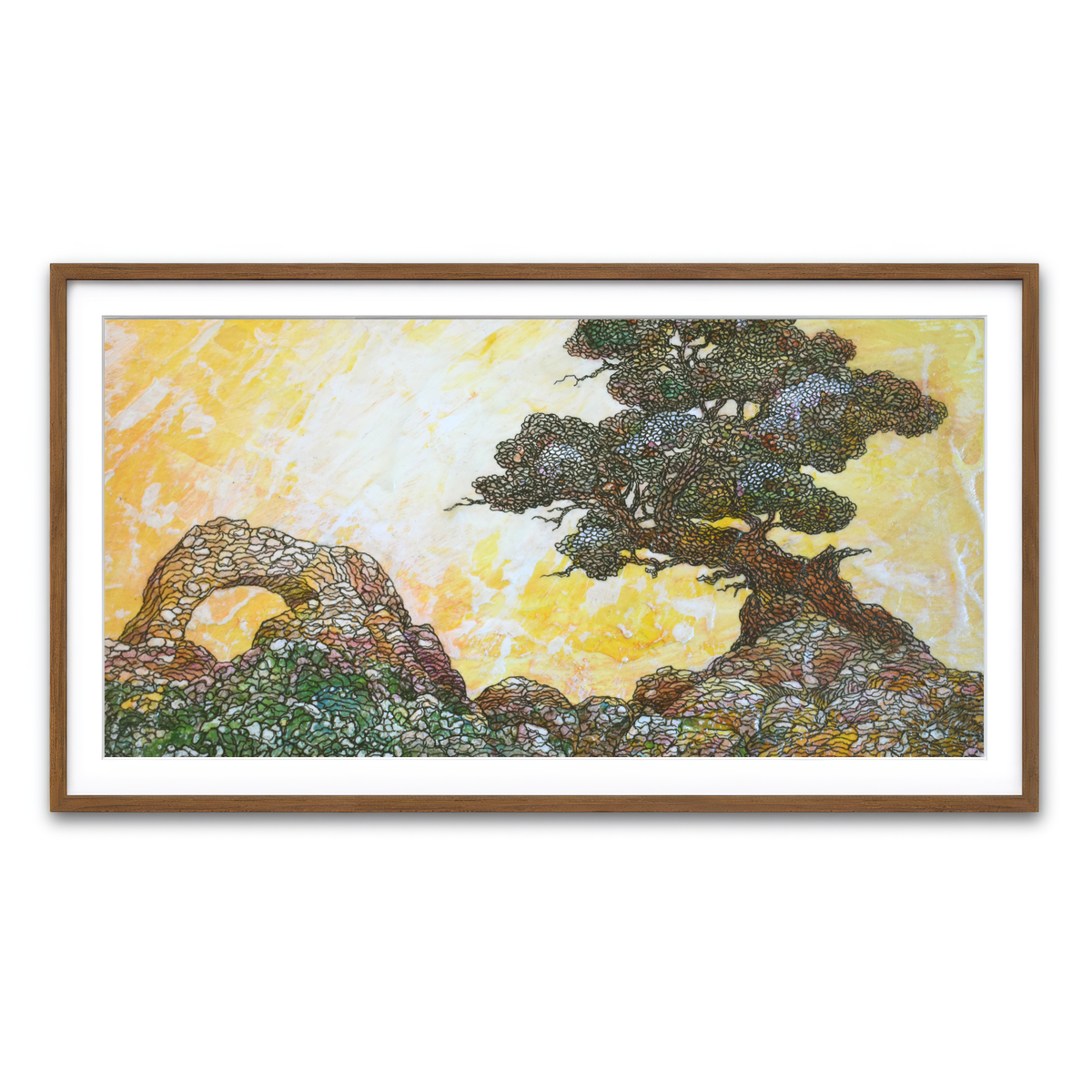 Framed Print 2x1 Walnut