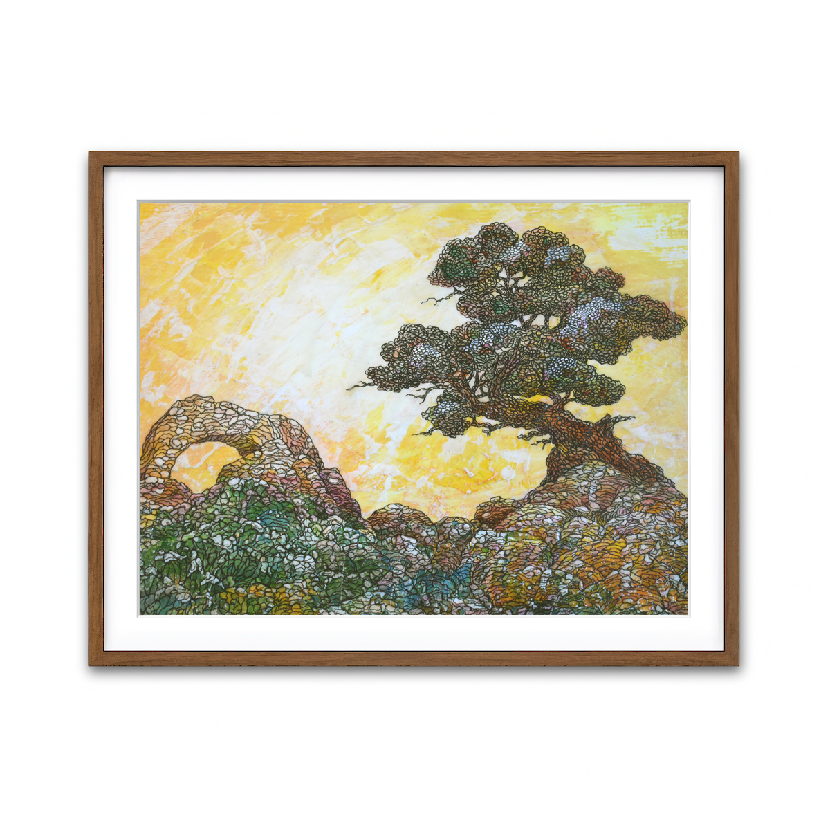 Framed Print 4x3 Walnut