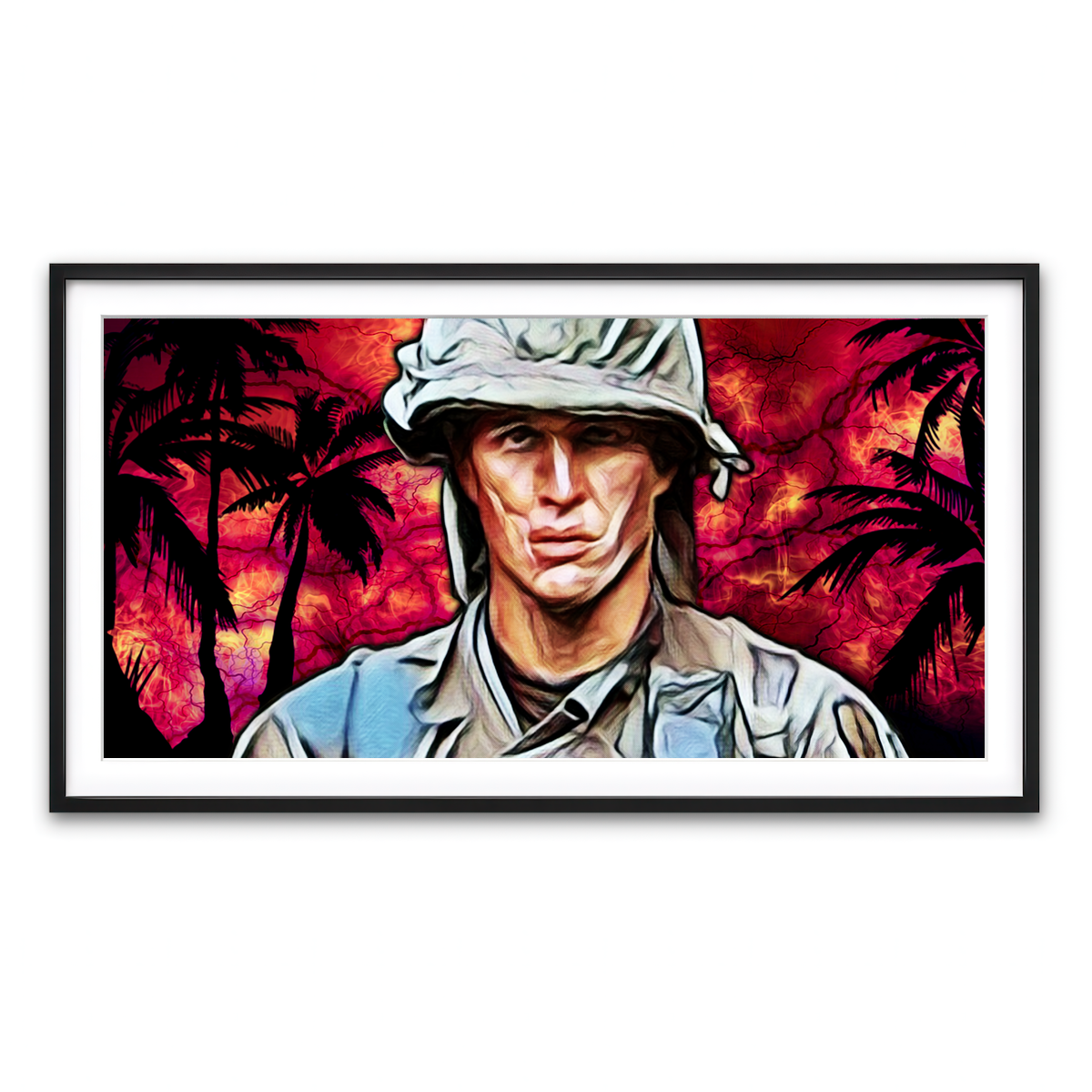 Framed Print 2x1 Black